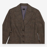 Joseph Prince of Wales Wool Blazer – Brown Heritag