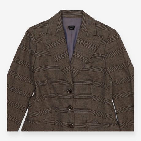 Joseph Prince of Wales Wool Blazer – Brown Heritag