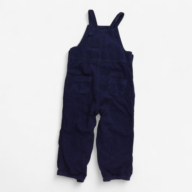 Cord dungarees dark blue with front pocket