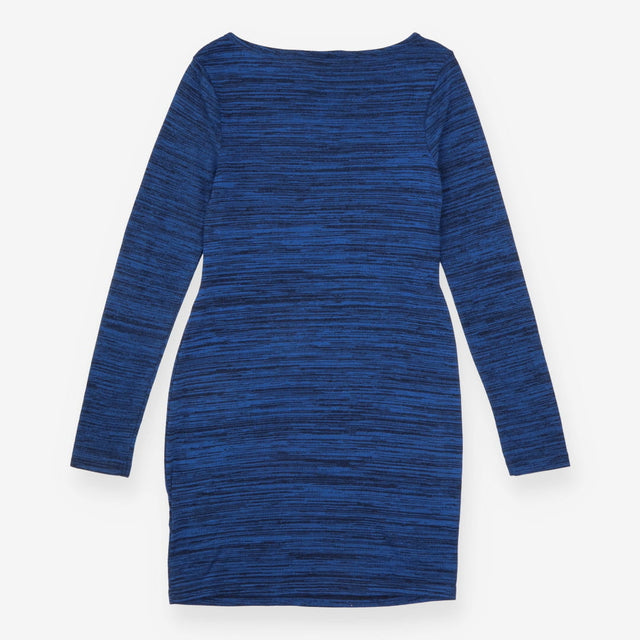 Nursing Dress Navy Blue Jersey Maternity Long Slee