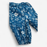 Blue Floral Cord Trousers