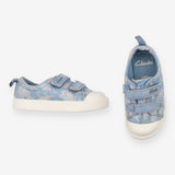Canvas Trainer Blue Dinosaurs