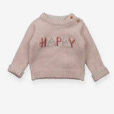 Sweater knit pink Happy