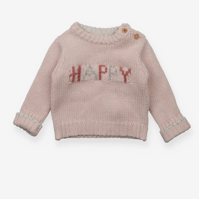 Sweater knit pink Happy