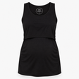 Black Bamboo Maternity Nursing Vest Top