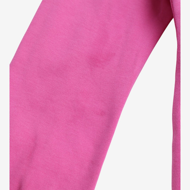T-shirt long sleeve pink with unicorn applique