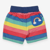 Shorts pastel stripe rainbow pocket