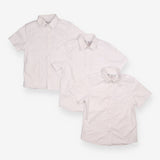 School Shirts Short Sleeve White 3 Pack