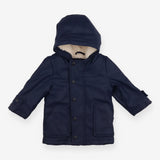 Navy Raincoat Fleeced Lining