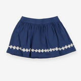 Skort Blue with Daisy Trim