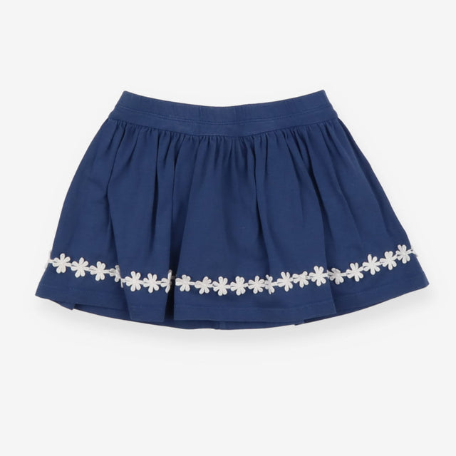 Skort Blue with Daisy Trim