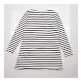 Tunic Top Navy Cream Stripe Maternity Nursing Long