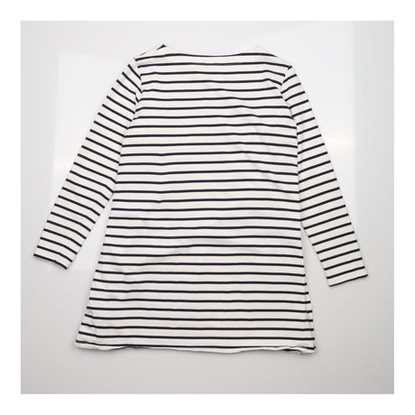 Tunic Top Navy Cream Stripe Maternity Nursing Long