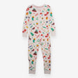 White festive sleepsuit with buttons