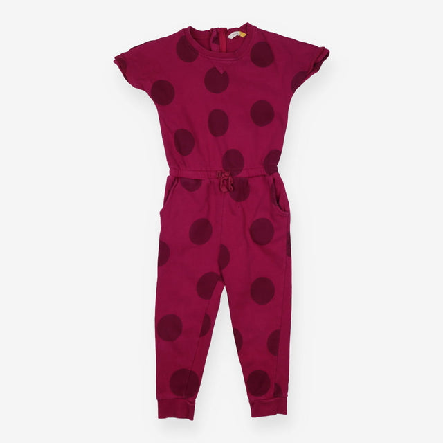 Jumpsuit Magenta Pink Spots
