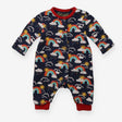 Sleepsuit rainbow sun and cloud navy
