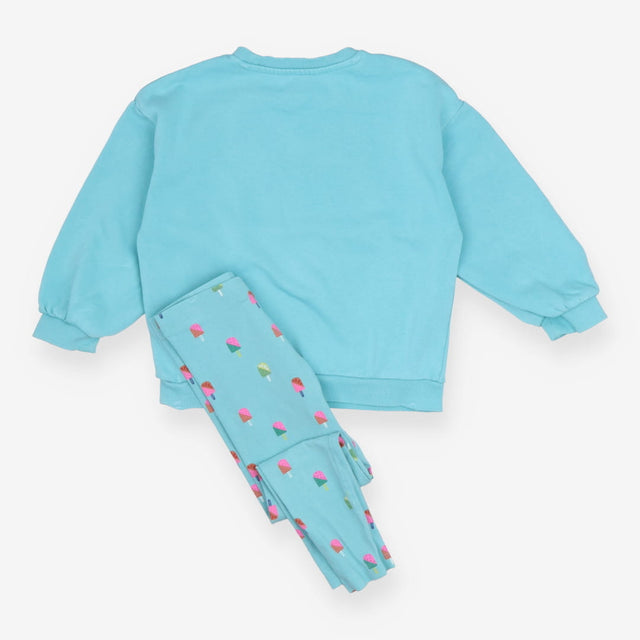 Sweater and Legging Turquoise Ice Cream ''Super Co