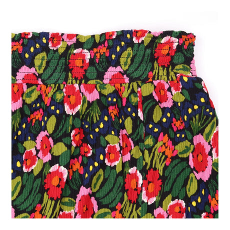 Skirt Floral Print Shirred Waist