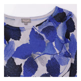 Phase Eight Blue Leaf Print Knitted Tunic Dress