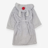 Bathrobe grey with red nose and ears