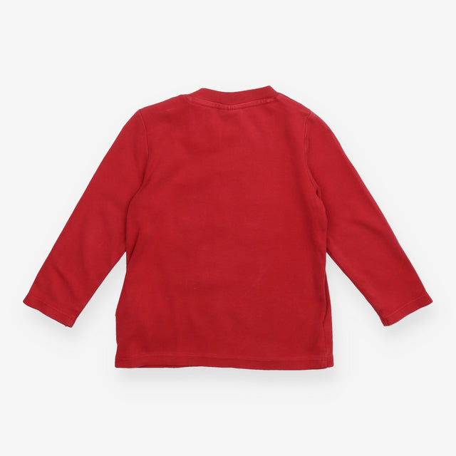 T-shirt long sleeve red tractor