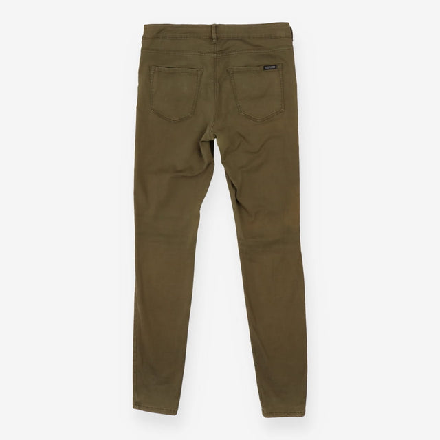 Olive Green Mid‑Rise Skinny Jeans 28 x 32
