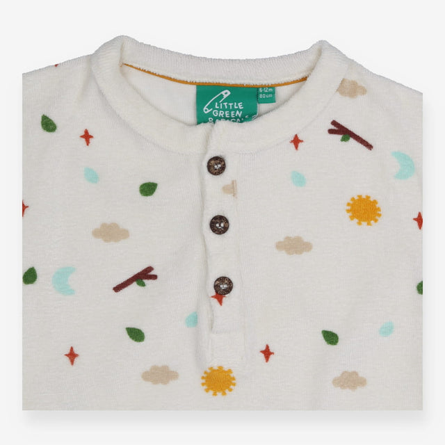 Towelling Romper Cloud Moon Sun