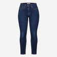 Jeans Dark Blue Denim High Rise Skinny Stretch