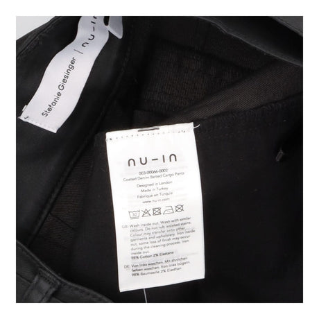 nu-in x Stefanie Geisinger Coated Denim Black Belt