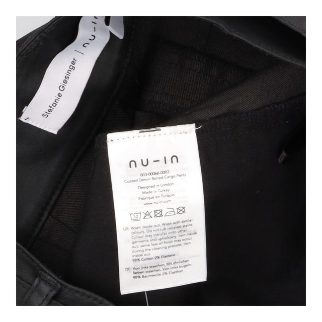 nu-in x Stefanie Geisinger Coated Denim Black Belt