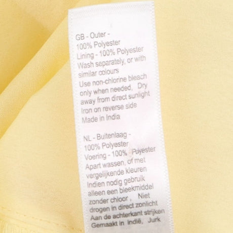 Dress lemon yellow floral embroidery 