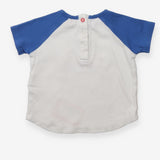 T-Shirt White and Blue Flying Bear