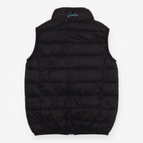 Gilet back puffer turquoise zip lining