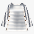Tunic Top Navy Cream Stripe Maternity Nursing Long