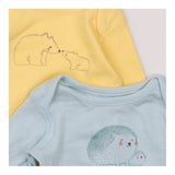 Bodysuits with Mummy and Baby Yellow with Bear and