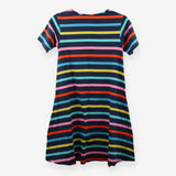 Rainbow stripe Rico maternity and nursing dress 