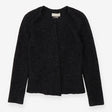 Jacket Black Wool Collarless