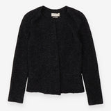 Jacket Black Wool Collarless