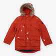Coat Orange Faux Fur Lined Hood