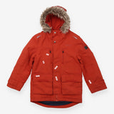 Coat Orange Faux Fur Lined Hood