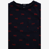 Top Short Sleeve Navy Red Trucks