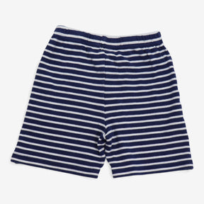 Shorts Jersey Navy and White Stripe