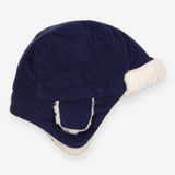 Navy Fleece Lined Winter Hat