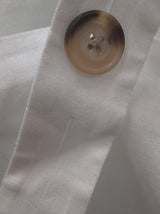 White 100% Linen Square Neck Cami Top