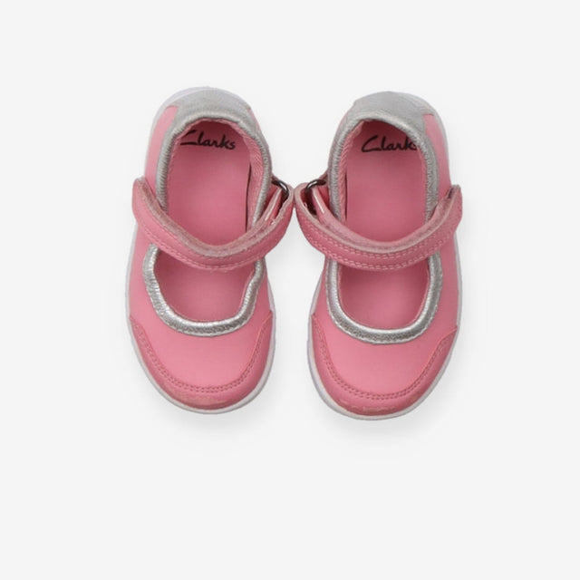 Pink doodles with silver trim