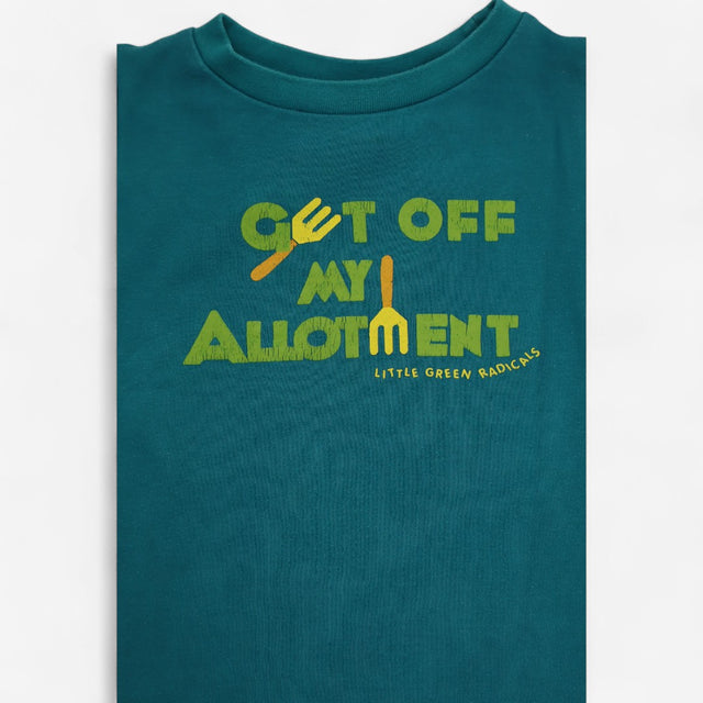 T-Shirt Turquoise Get Off My Allotment