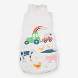 Sleeping bag white farm yard 2.5tog