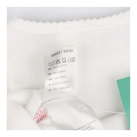 Bodysuit white long sleeve broderie anglaise