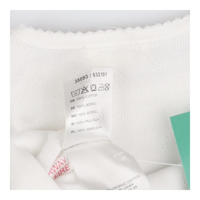 Bodysuit white long sleeve broderie anglaise