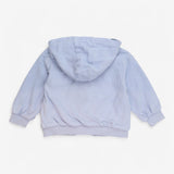 Jersey zip up hoodie baby blue